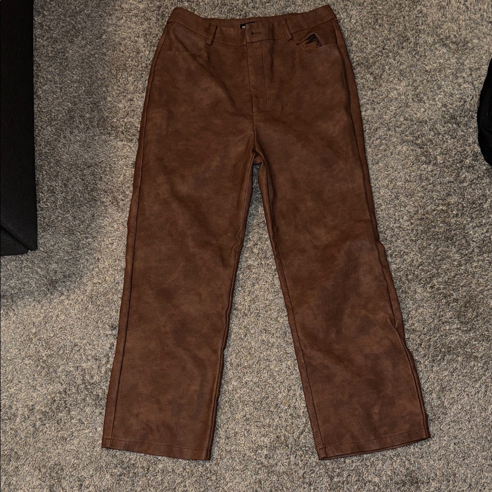 Faux Leather Pants